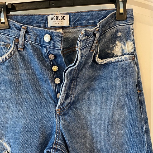 Agolde Jamie High-Rise Distressed Jean - Picture 6 of 10